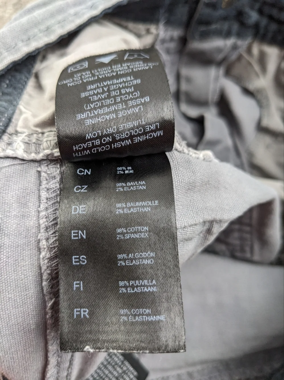 Kuhl Pants Kanvas Jean Patina Dye Stretch Hiking Gray Mens 32x30 5114